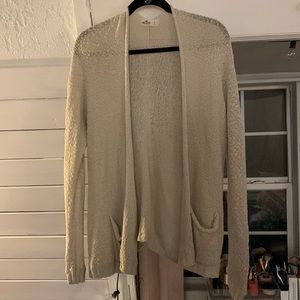 Oatmeal Hollister Cardigan